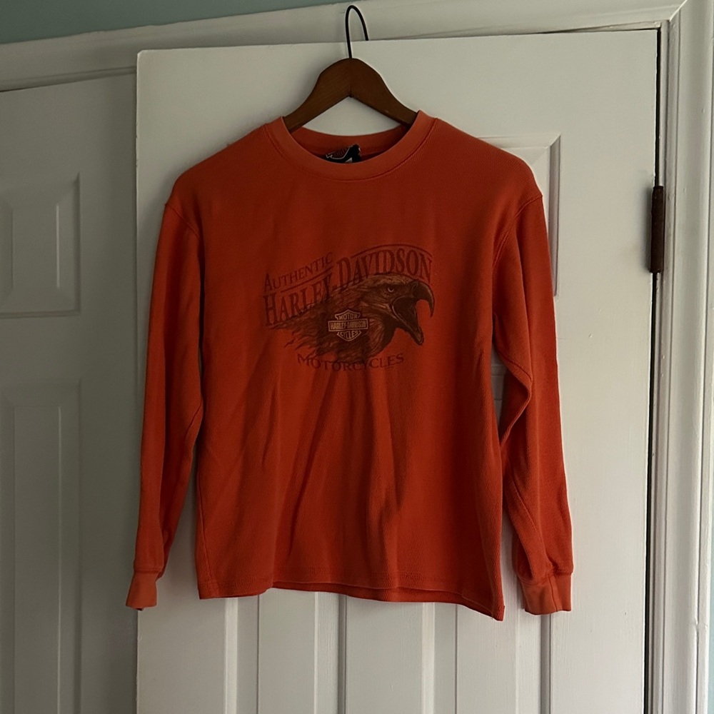 Boys’ Harley-Davidson Burnt Orange Crewneck Shirt